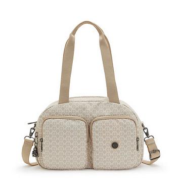 Kipling Cool Defea Classic Printed Skuldertasker Beige | DK 1390SG